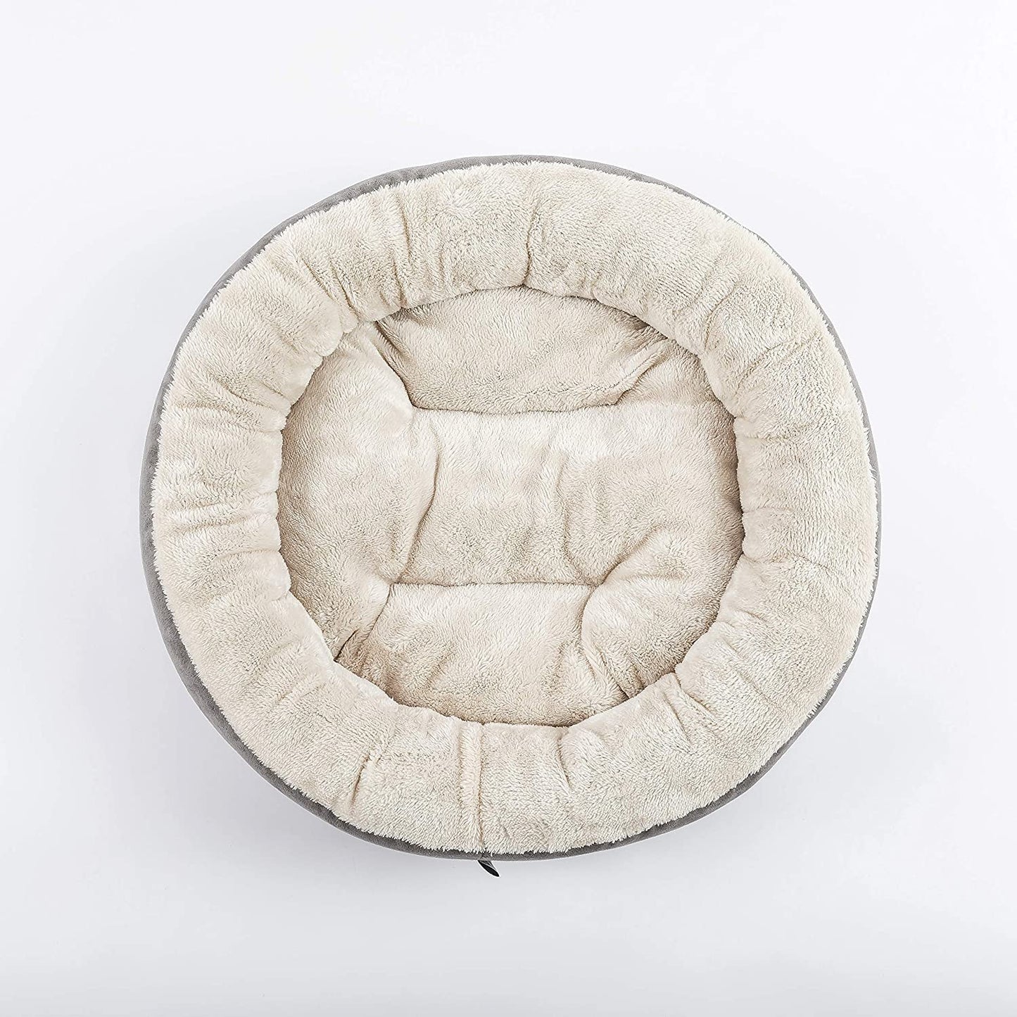 round Donut Cat and Dog Cushion Bed, 20In Pet Bed for Cats or Small Dogs, Anti-Slip & Water-Resistant Bottom, Super Soft Durable Fabric Pet Supplies, Machine Washable Luxury Cat & Dog Bed